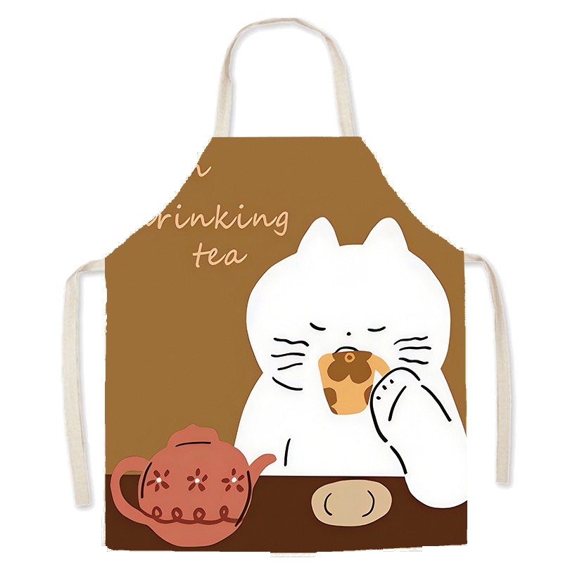 Милый фартук с принтом белой к – обзор и цена Home Cooking Cafe
