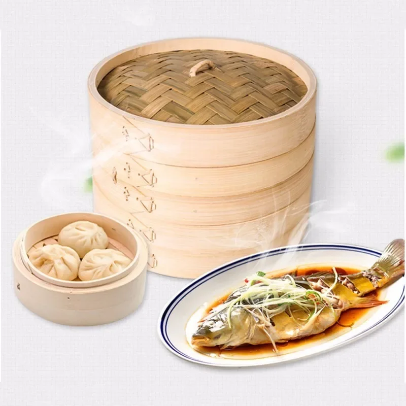 Кухонная бамбуковая пароварка  – обзор и цена Steamer Bamboo Set