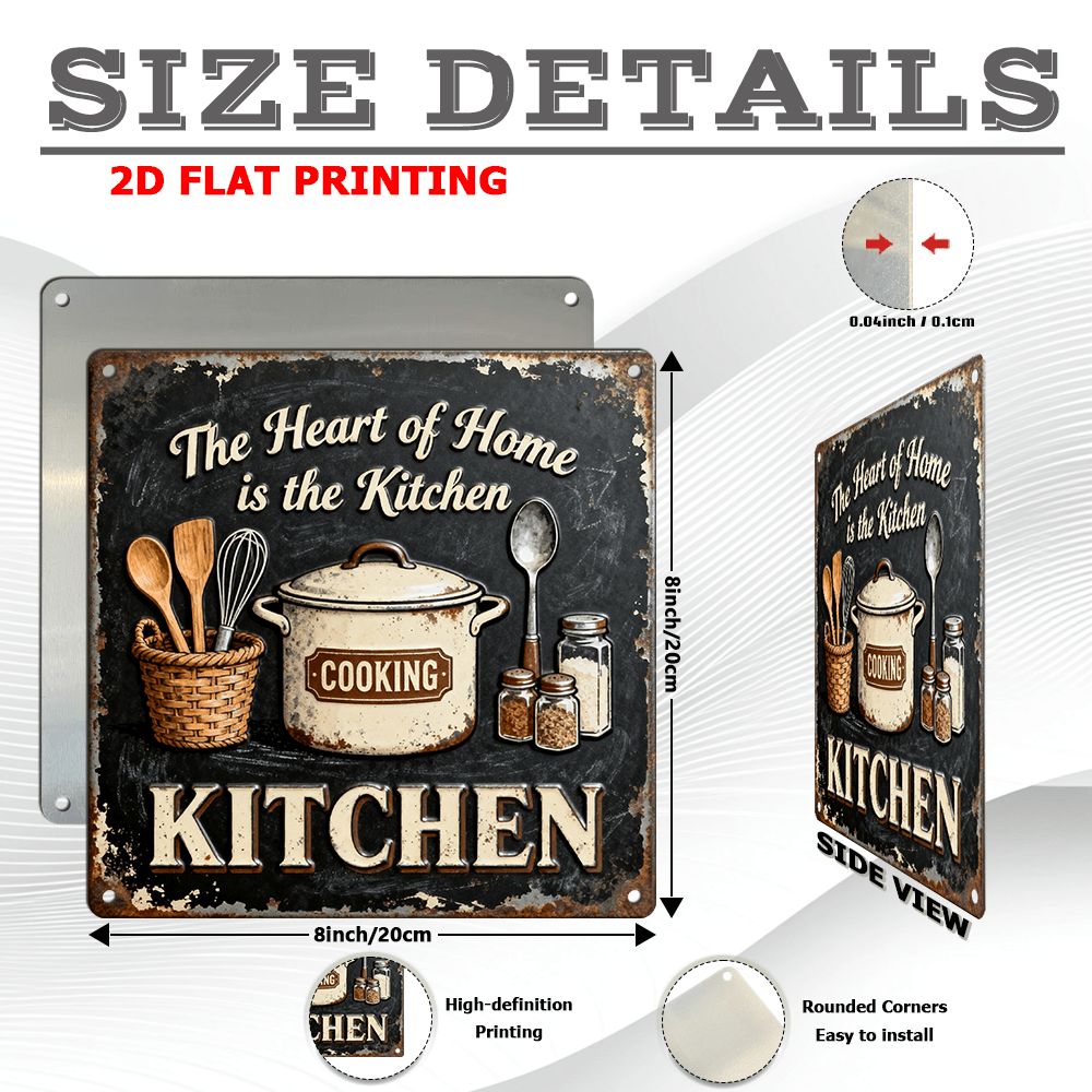 Винтажная металлическая вывеск – обзор и цена Home Cooking Usa